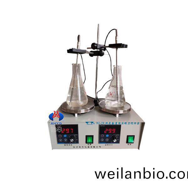 HJ-2A數(shu)顯(xian)雙(shuang)頭恆溫磁(ci)力(li)攪(jiao)拌器