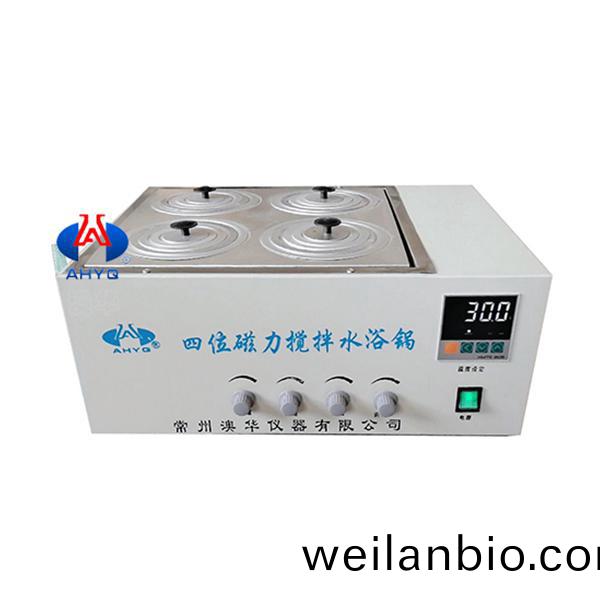 HJ-A4四位(wei)磁(ci)力(li)攪拌數顯恆(heng)溫水浴鍋(guo)